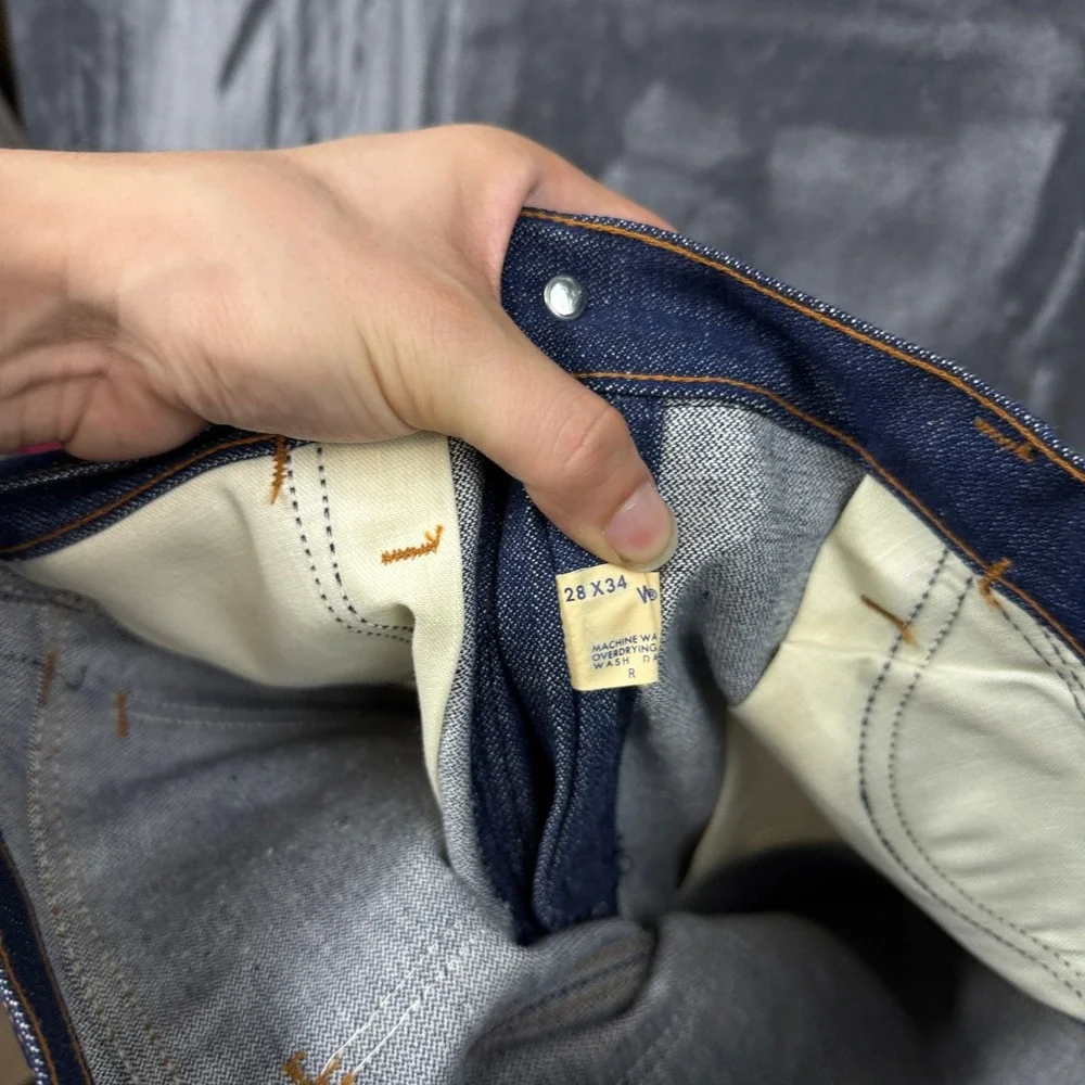 Wrangler Jeans Mens 28x34 Blue Excellent Vintage No Fault Flare Leg USA Made